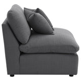 Hobson Upholstered Sectional Pieces Charcoal