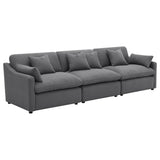 Hobson Upholstered Sectional Pieces Charcoal