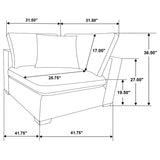 Lakeview - 5-Piece Upholstered Modular Sectional Sofa
