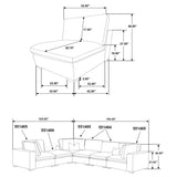 Lakeview - 5-Piece Upholstered Modular Sectional Sofa