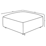 Jennifer - Square Upholstered Ottoman