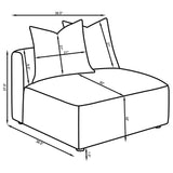 Jennifer Upholstered Armless / Corner Chair