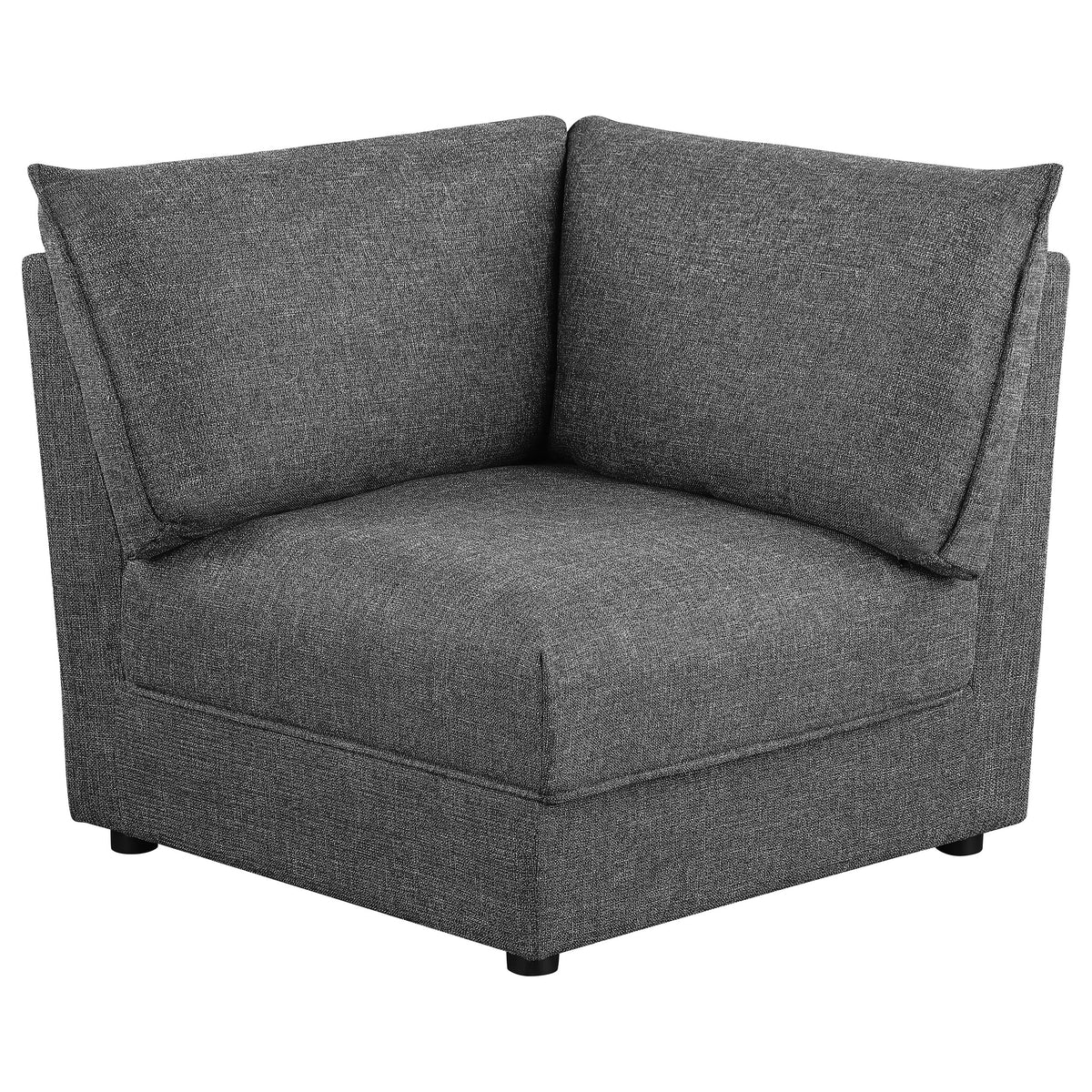 Sasha Upholstered Corner / LAF / RAF Chair Barely Black