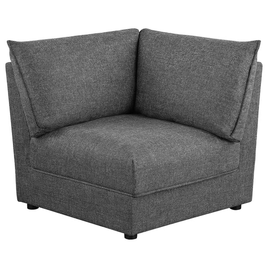 Sasha Upholstered Corner / LAF / RAF Chair Barely Black