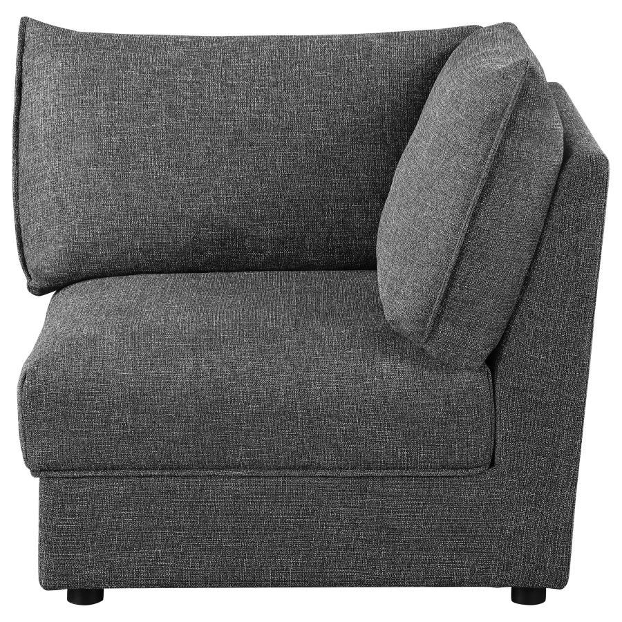 Sasha Upholstered Corner / LAF / RAF Chair Barely Black