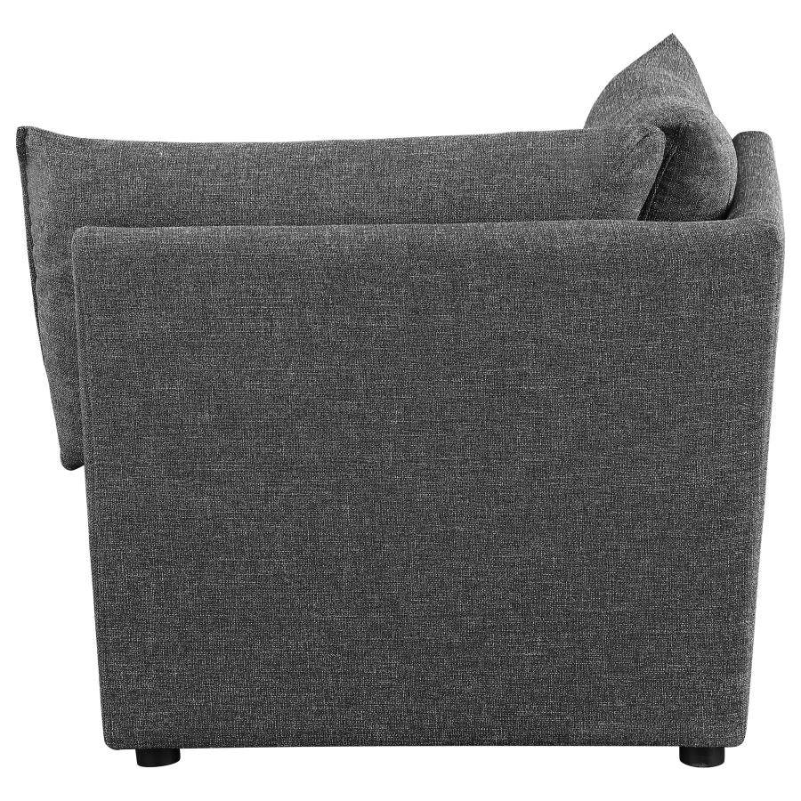 Sasha Upholstered Corner / LAF / RAF Chair Barely Black