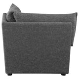 Sasha Upholstered Corner / LAF / RAF Chair Barely Black