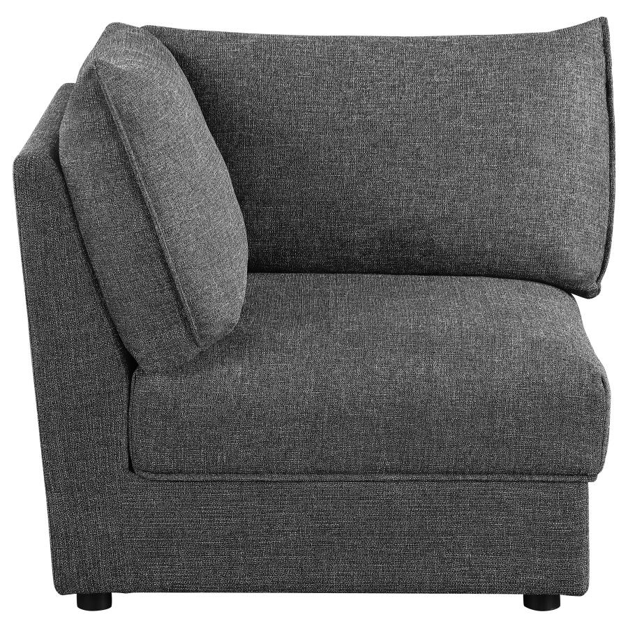 Sasha Upholstered Corner / LAF / RAF Chair Barely Black