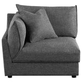 Sasha Upholstered Corner / LAF / RAF Chair Barely Black