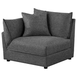 Sasha Upholstered Corner / LAF / RAF Chair Barely Black