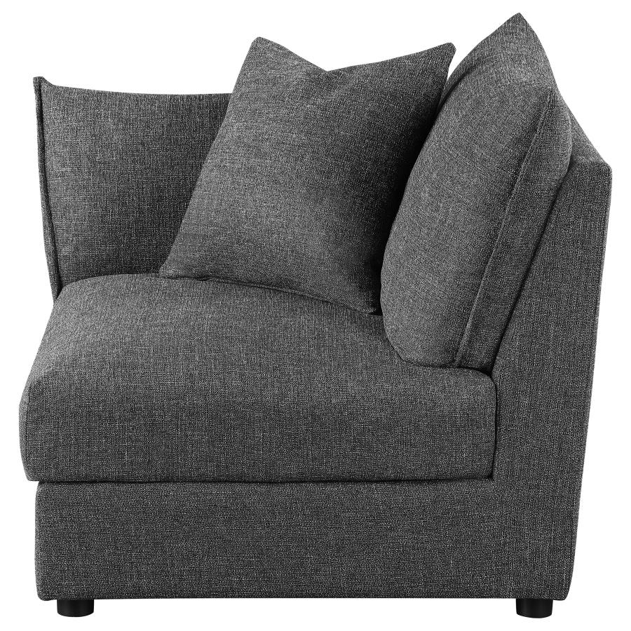 Sasha Upholstered Corner / LAF / RAF Chair Barely Black