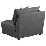 Sasha Upholstered Corner / LAF / RAF Chair Barely Black