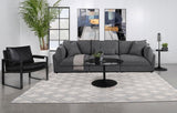 Sasha Upholstered Corner / LAF / RAF Chair Barely Black