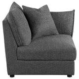 Sasha Upholstered Corner / LAF / RAF Chair Barely Black