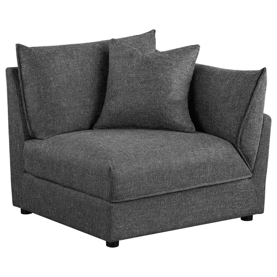 Sasha Upholstered Corner / LAF / RAF Chair Barely Black