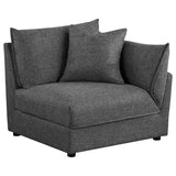 Sasha Upholstered Corner / LAF / RAF Chair Barely Black