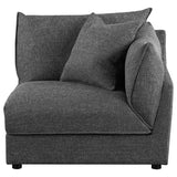 Sasha Upholstered Corner / LAF / RAF Chair Barely Black