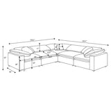 Raleigh - Boucle Upholstered Modular Sectional