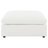Raleigh Boucle Upholstered Ottoman Ivory