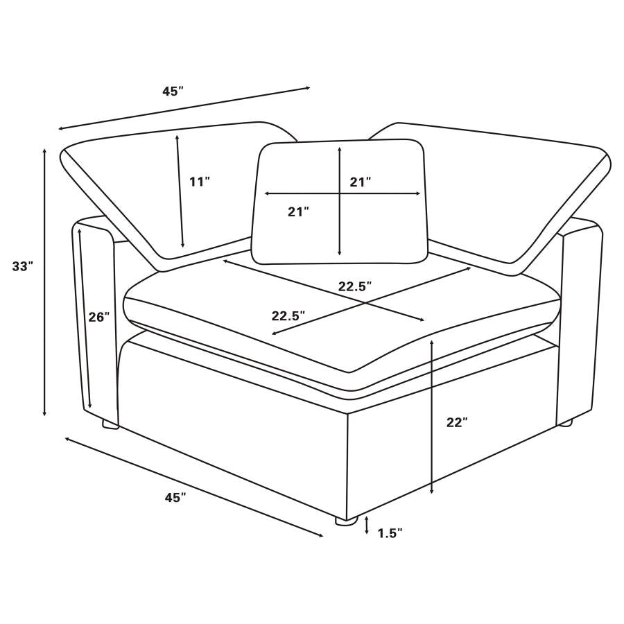 Raleigh - Boucle Upholstered Modular Sectional
