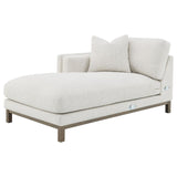 Geneva - Boucle Upholstered Sectional Chaise Sofa - Sand