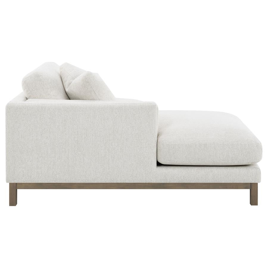 Geneva - Boucle Upholstered Sectional Chaise Sofa - Sand