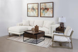 Geneva - Boucle Upholstered Sectional Chaise Sofa - Sand