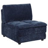 Atlantic Corduroy Upholstered Chair Blue