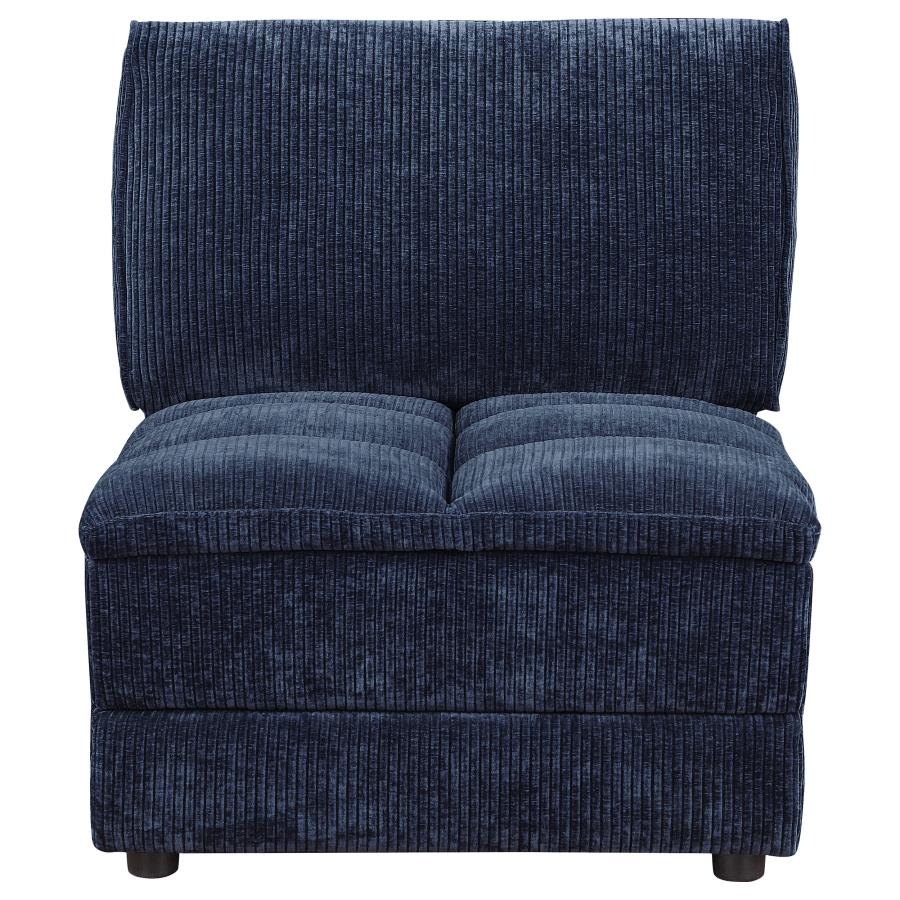 Atlantic Corduroy Upholstered Chair Blue