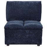 Atlantic Corduroy Upholstered Chair Blue