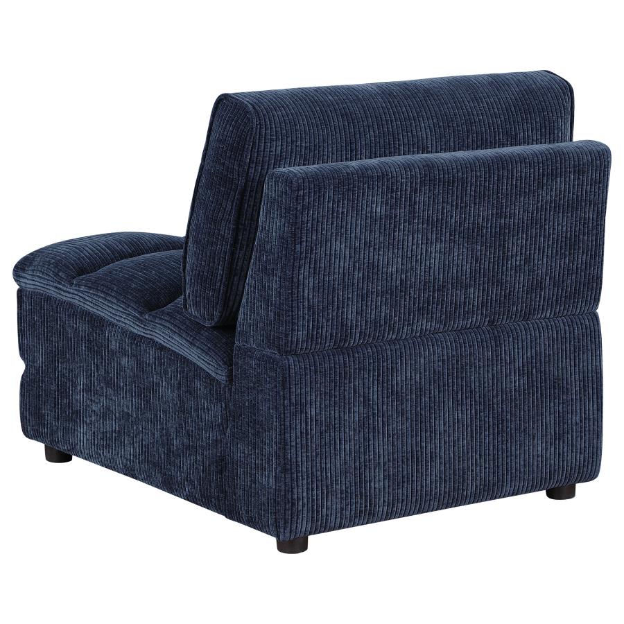 Atlantic Corduroy Upholstered Chair Blue