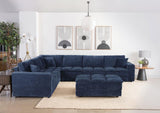 Atlantic Corduroy Upholstered Chair Blue
