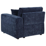 Atlantic Corduroy Upholstered Chair Blue