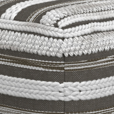 Sommer - Handcrafted Square Pouf - view 4