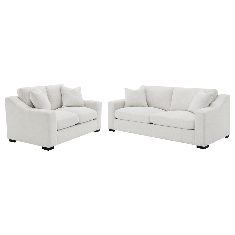 Ashlyn Upholstered Track Arm Sofa Set
