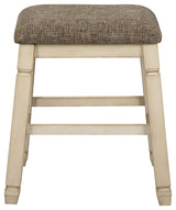 Bolanburg - Beige - Upholstered Stool (Set of 2) by Signature Design by Ashley® | Bel Furniture