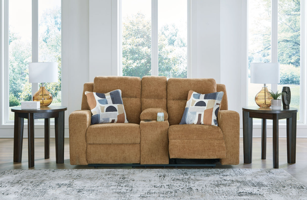 Kanlow - Dbl Reclining Loveseat With Console by Signature Design by Ashley® | Bel Furniture