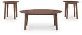 Gordonay - Occasional Table Set (Set of 3) - Brown
