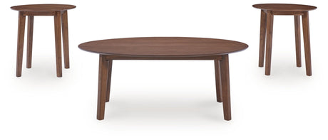 Gordonay - Occasional Table Set (Set of 3) - Brown - view 3