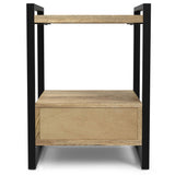 Riverside - Bedside Table - Natural by Simpli-Home | Bel Furniture