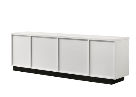 Matilda - TV Stand With Drawers - White Finish by Lilola Home | Bel Furniture