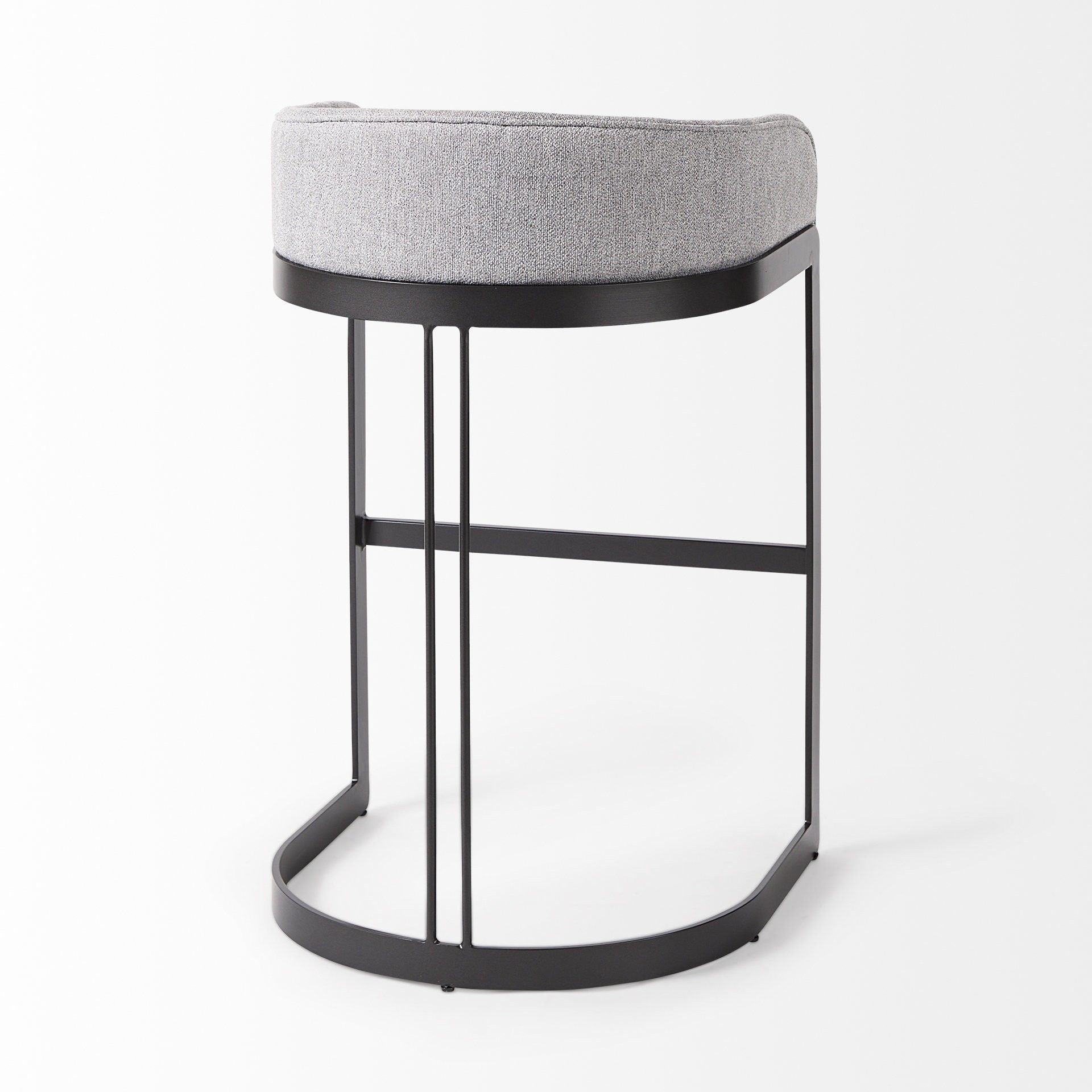 32.68" Low Back Bar Height Bar Chair - Gray / Black