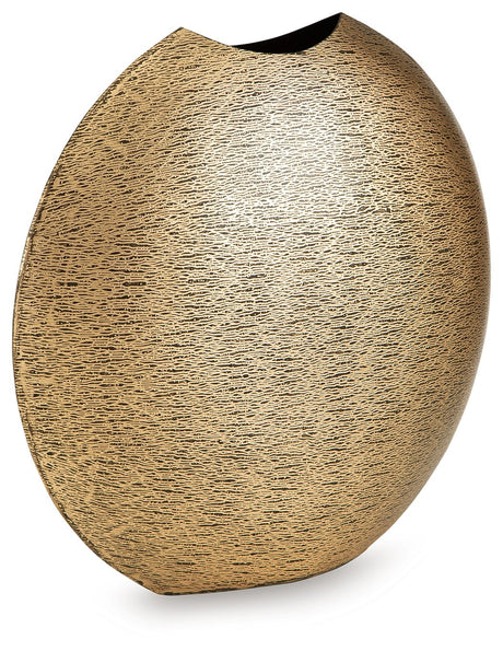 Iansboro - Vase Gold 16''W x 6''D x 15''H by Signature Design by Ashley® | Bel Furniture