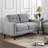 Bowen - Upholstered Track Arm Tufted Loveseat by Coaster Fine Furniture | Bel Furniture