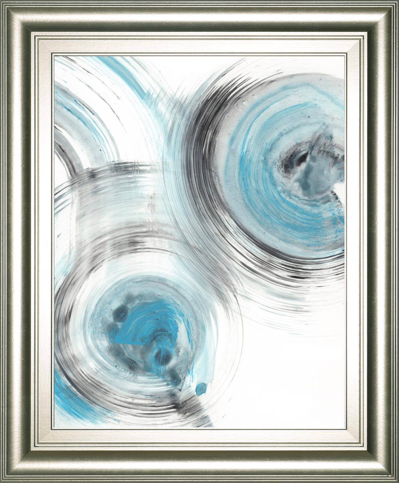 22x26 Ripple Effect VI By Ethan Harper - Light Blue