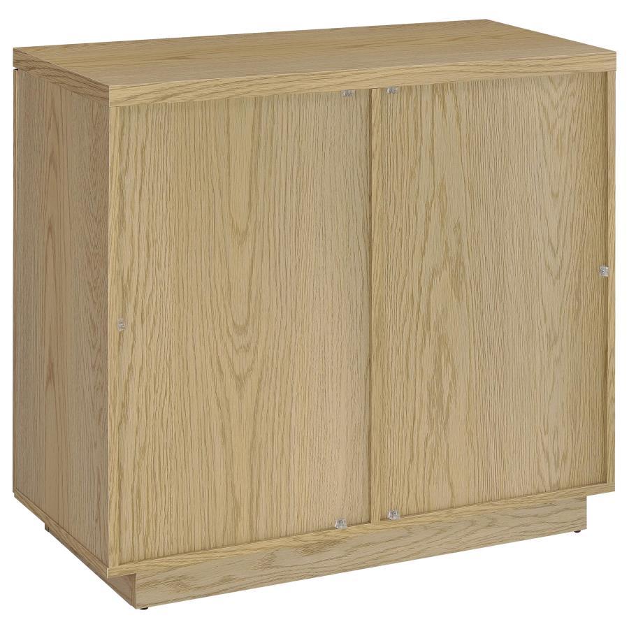 Tilbury - 2-Door Glass Front Accent Display Cabinet - Light Oak