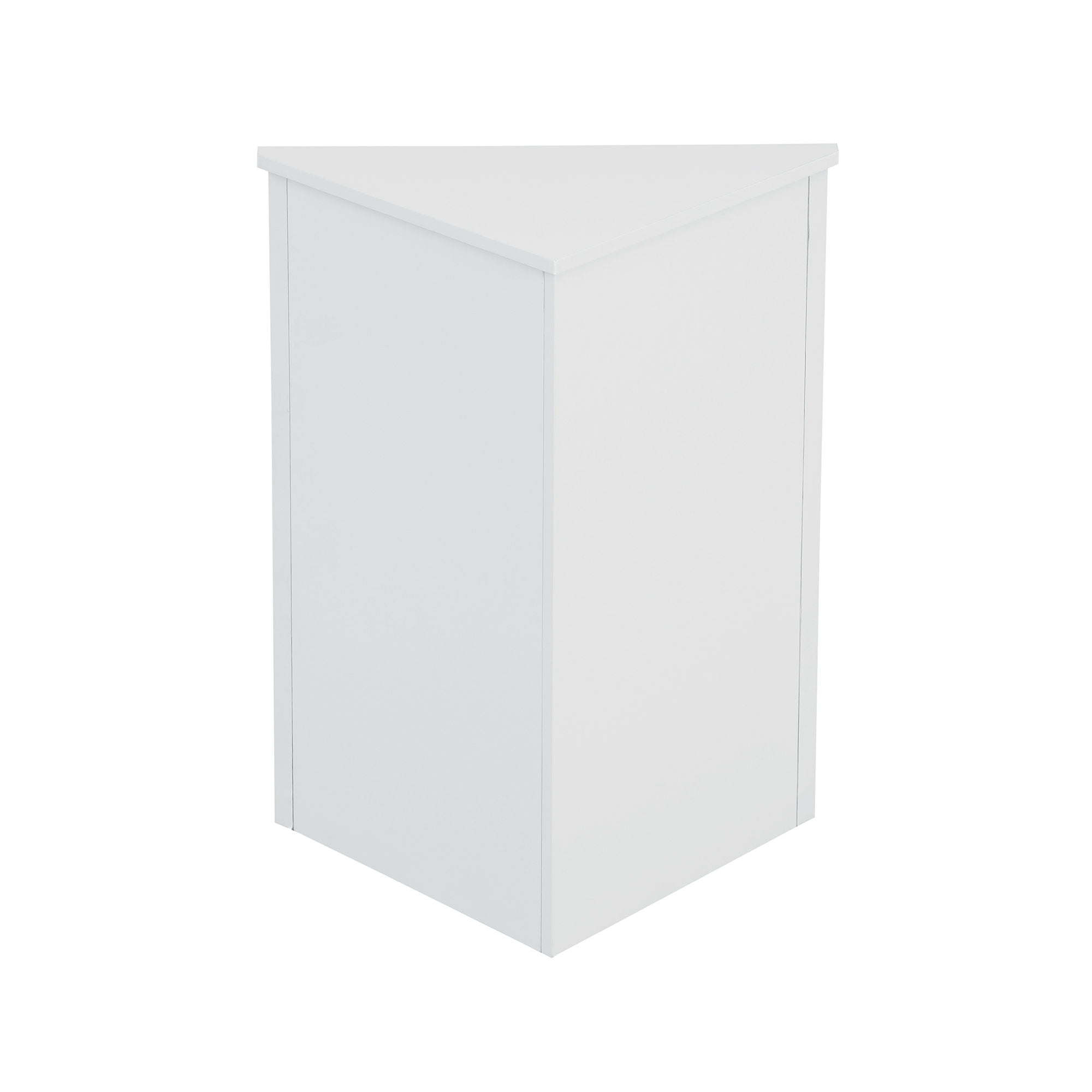 Triangle Bathroom Storage Cabinet With Adjustable Shelves, Freestanding Floor Cabinet For Home Kitchen