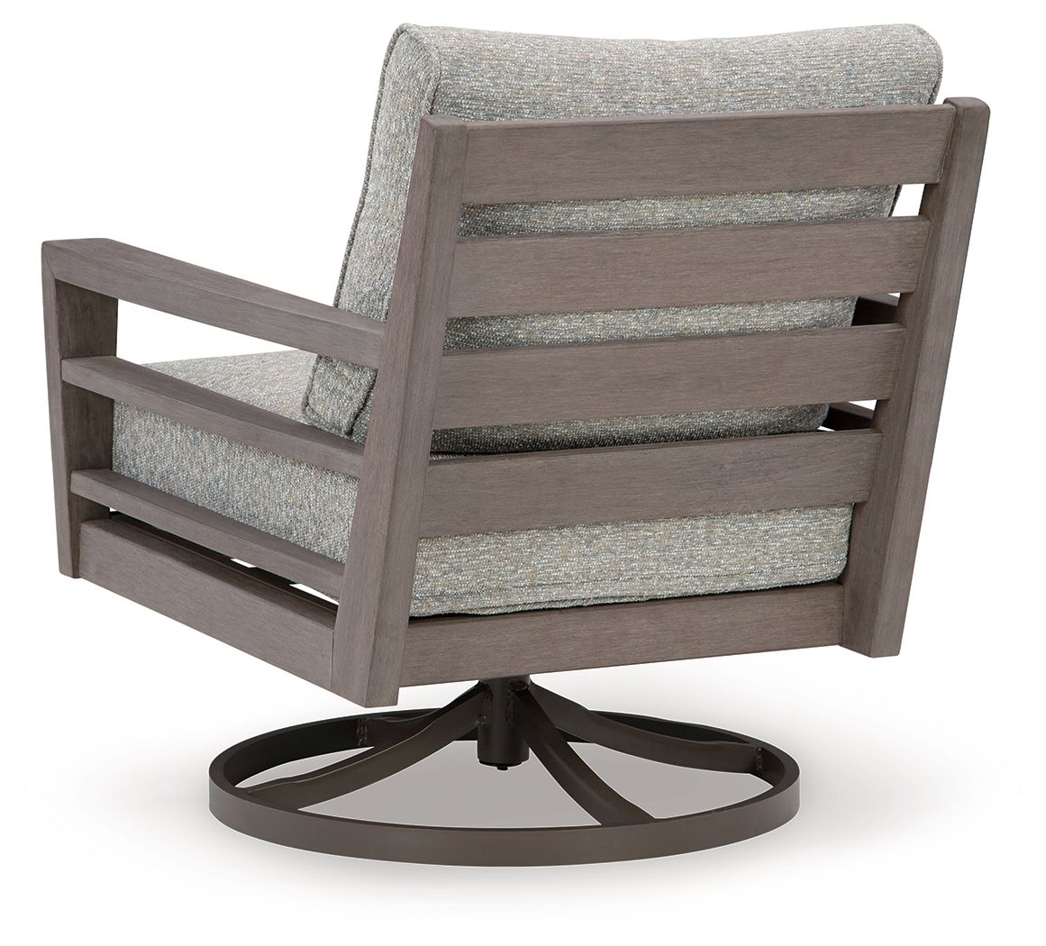 Hillside Barn - Gray / Brown - Swivel Lounge W/ Cushion by Signature Design by Ashley® | Bel Furniture