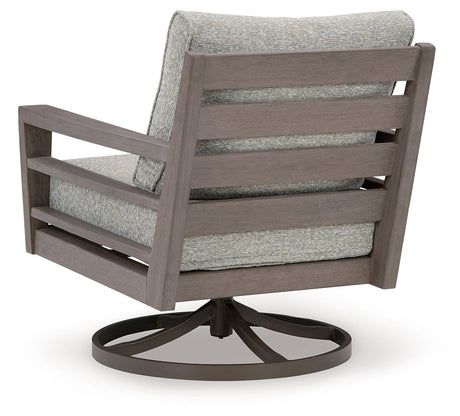 Hillside Barn - Gray / Brown - Swivel Lounge W/ Cushion by Signature Design by Ashley® | Bel Furniture
