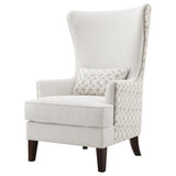 Pippin - Upholstered High Wingback Accent Chair - Latte by Coaster Fine Furniture | Bel Furniture